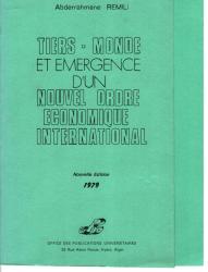 Tiers monde et emergence d'un nouvel ordre international