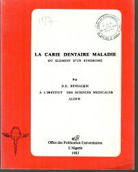 La carie dentaire maladie