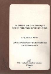 Éléments de statistiques série chronologie salaire