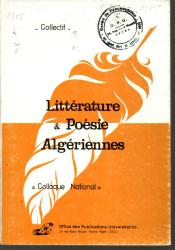 Littérature et poésie Algériennes- Colloque des 29 et 30 Mai 1982