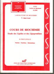Cours de biochimie- étude des lipides et des lipoprotéines-