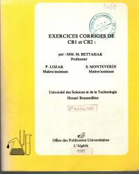 Exercices corrigés de CB1 et CB2