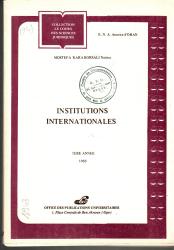 Institutions internationales