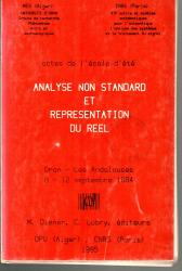 Analyse non standard et représentation du réel - Actes école d'Oran -