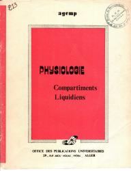 physiologie compartiment liquidien