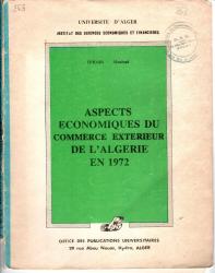 Aspects économique du commerce extérieur de l’Algérie