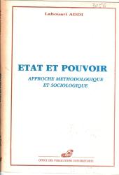 Etat et pouvoir approche méthodologique et sociologique