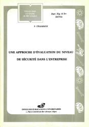 Une rapproche d'évolution du niveau de sécurité de l'entreprise