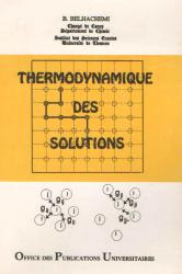 thermodynamique des solutions