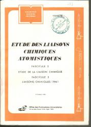 Étude des liaisons chimiques atomistiques fascicule 2 et 3