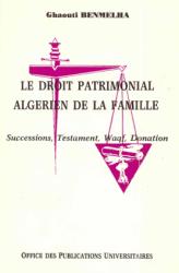 Le droit patrimonial algérien de la famille