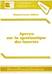 Aperçu sur la systématique des insectes