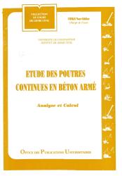 Études des poutres continues en béton armé