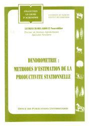 Dendrométrie : méthodes d'estimation de la productivité stationnelle