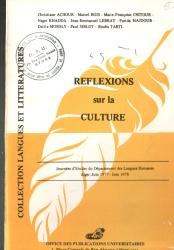 Réflexions sur la culture