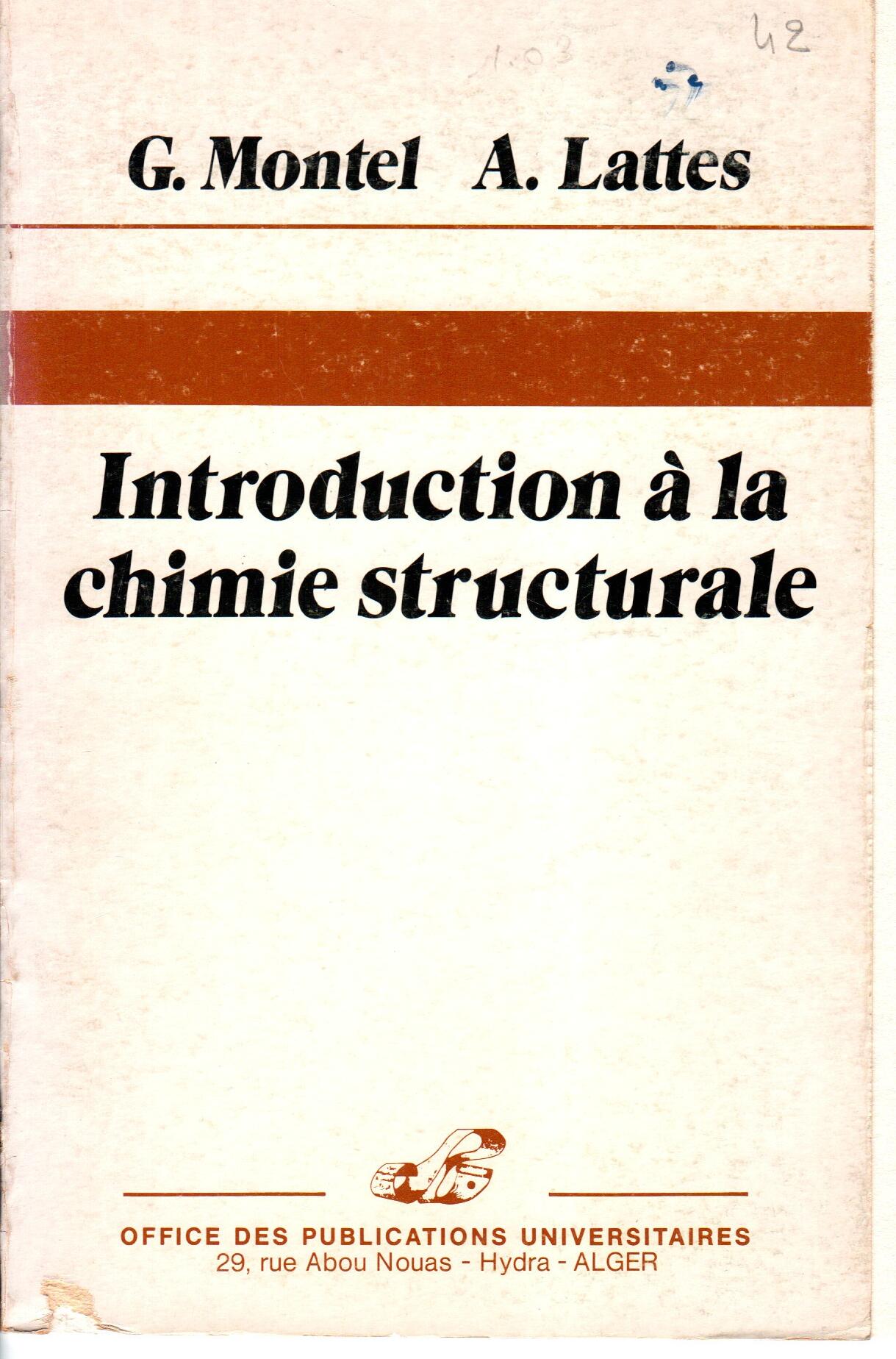 introduction à la chimie structurale