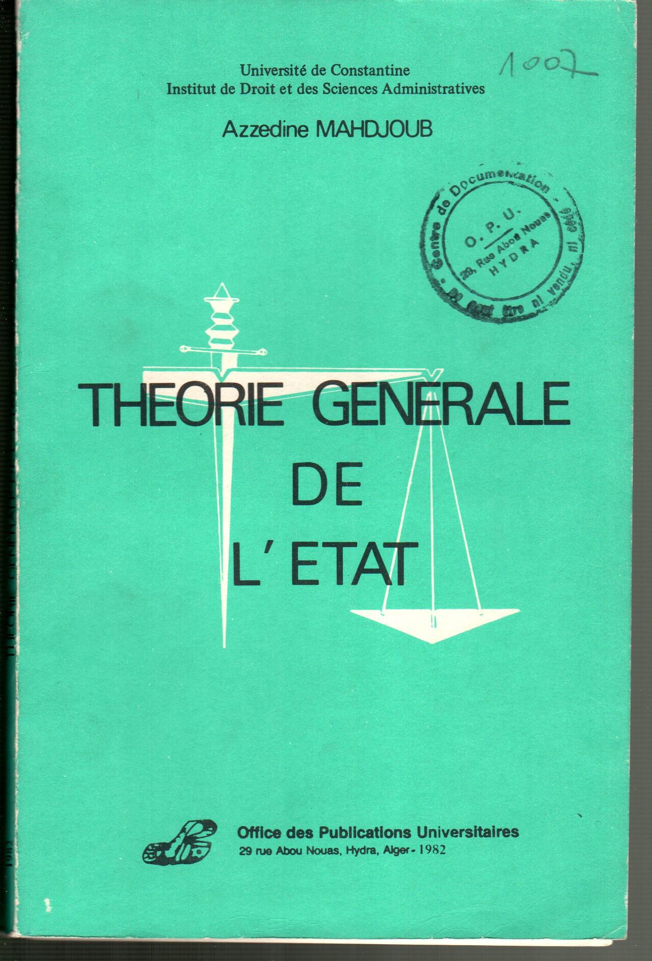 Théorie générale de l'Etat