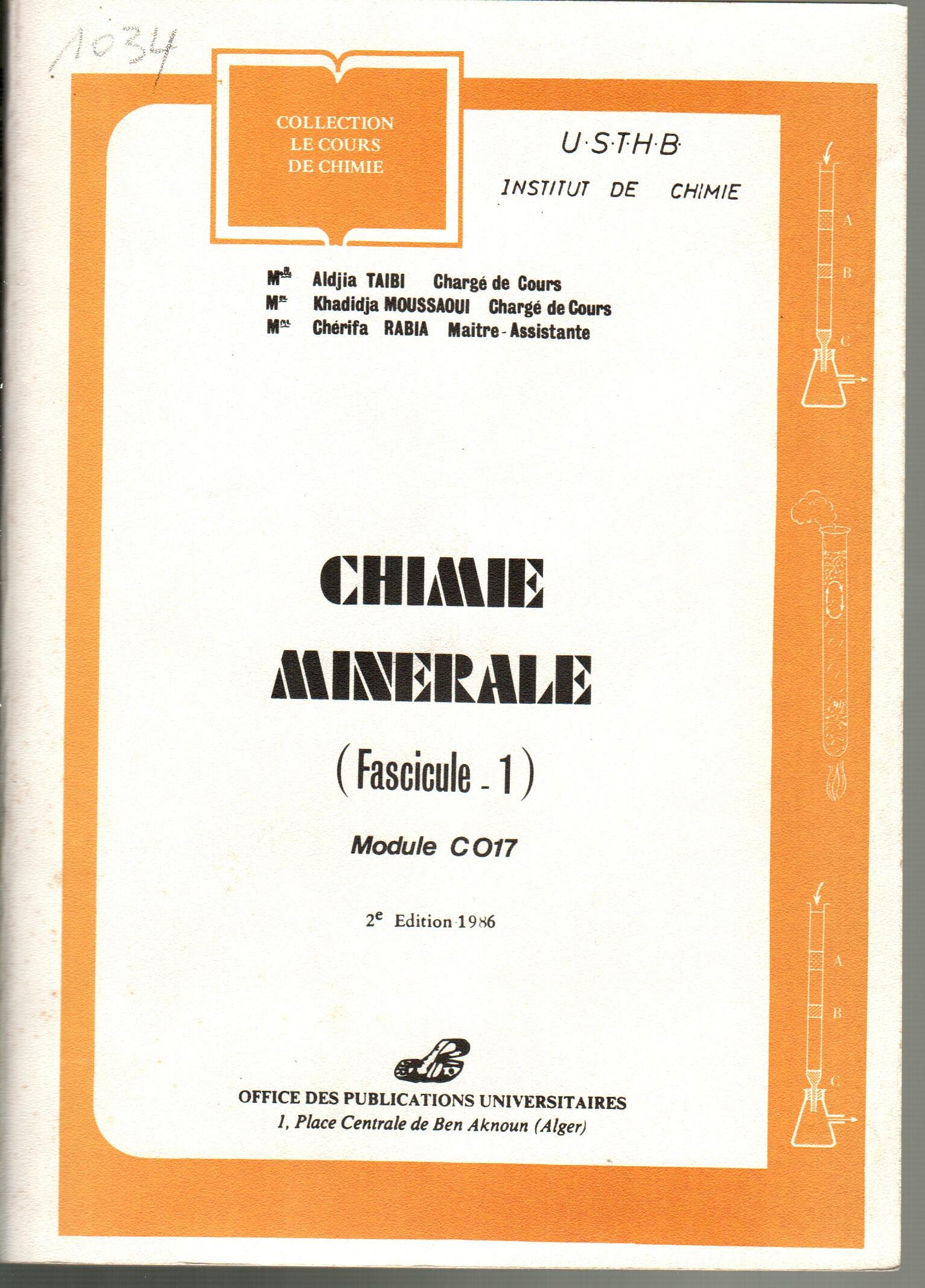 Chimie minérale