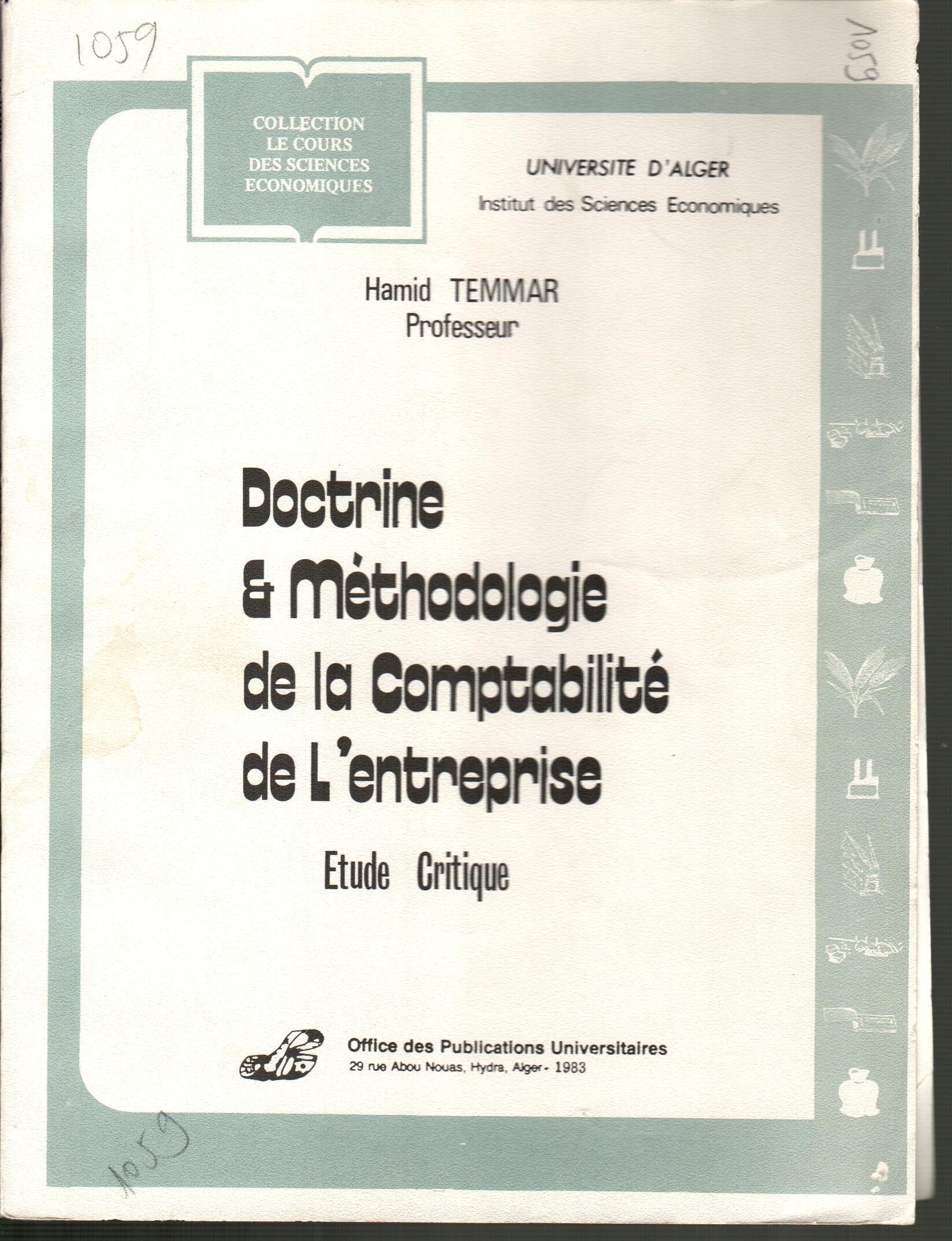 Doctrine et méthodologie de la comptabilité de l'entreprise