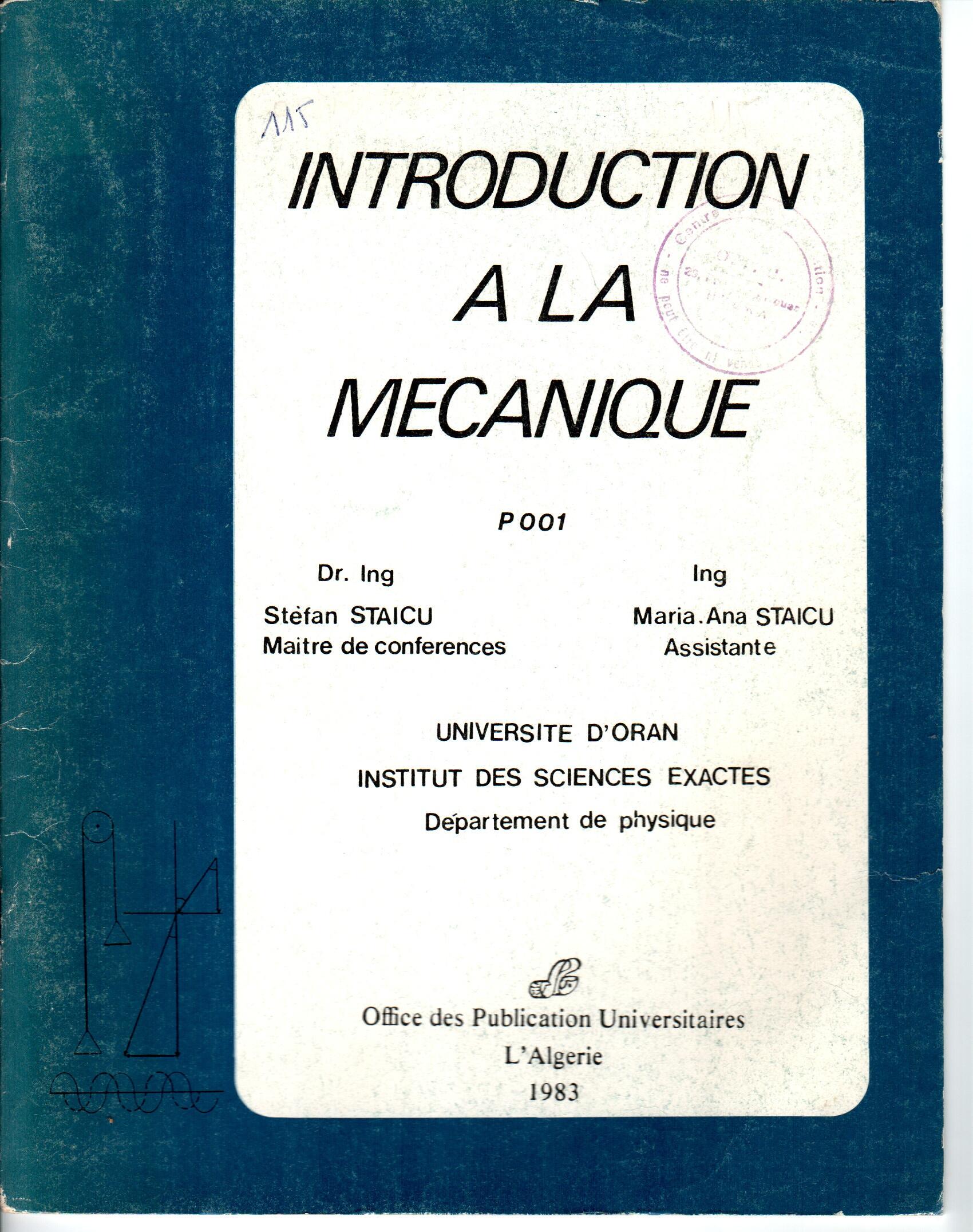 Introduction à la mécanique