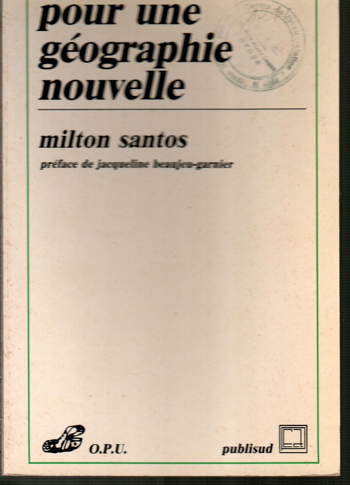 Pour une géographie nouvelle