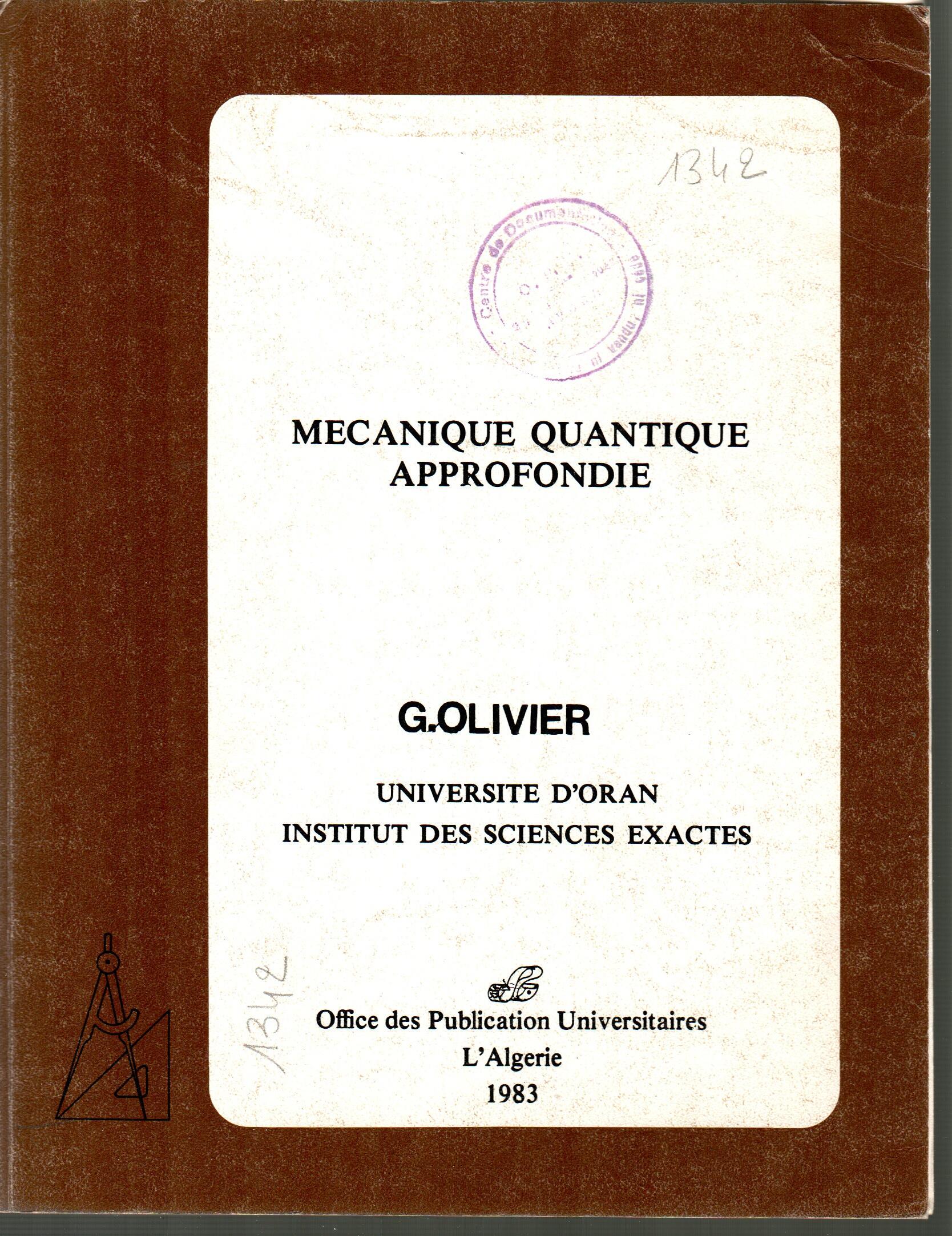 mécanique quantique approfondie