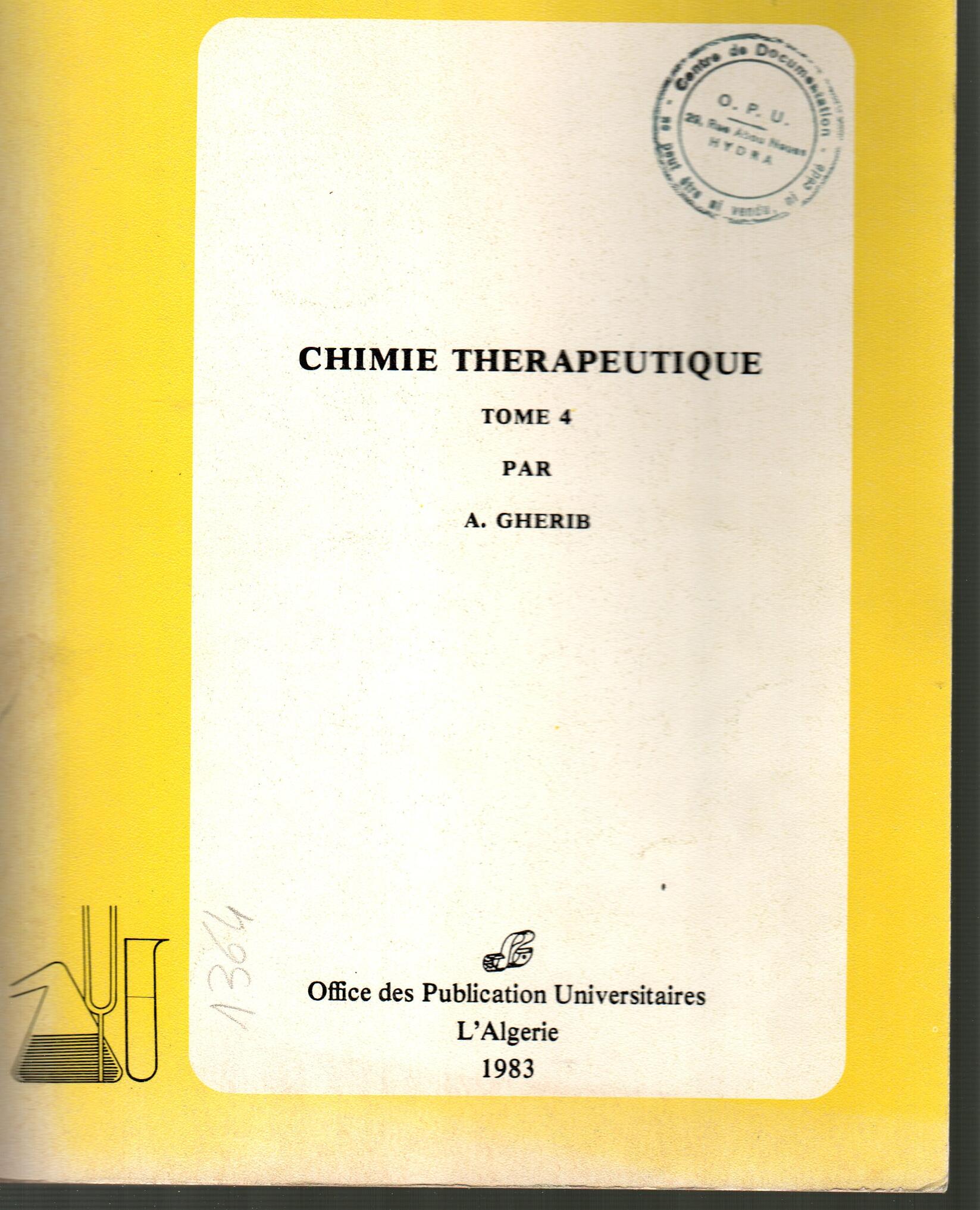 Chimie thérapeutique tome 4