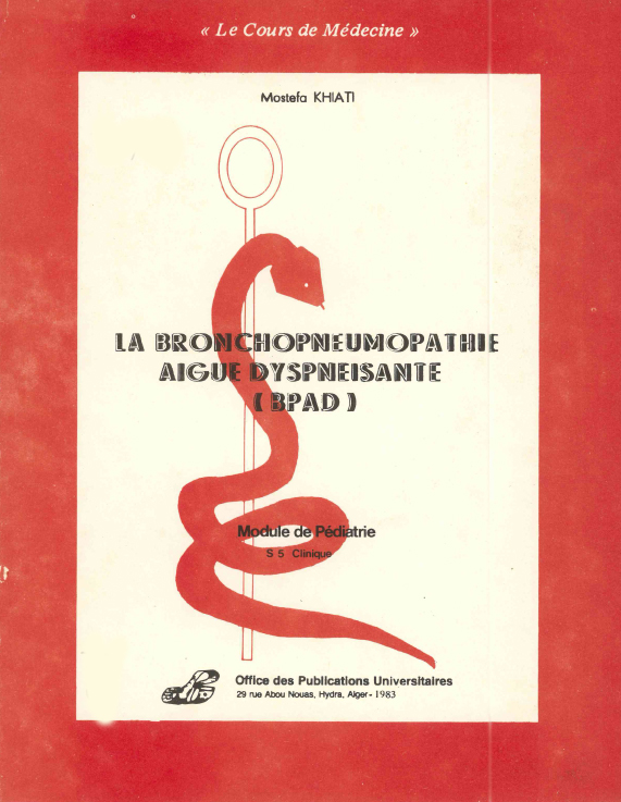 la bronchopneumopathie aigue dyspneisante