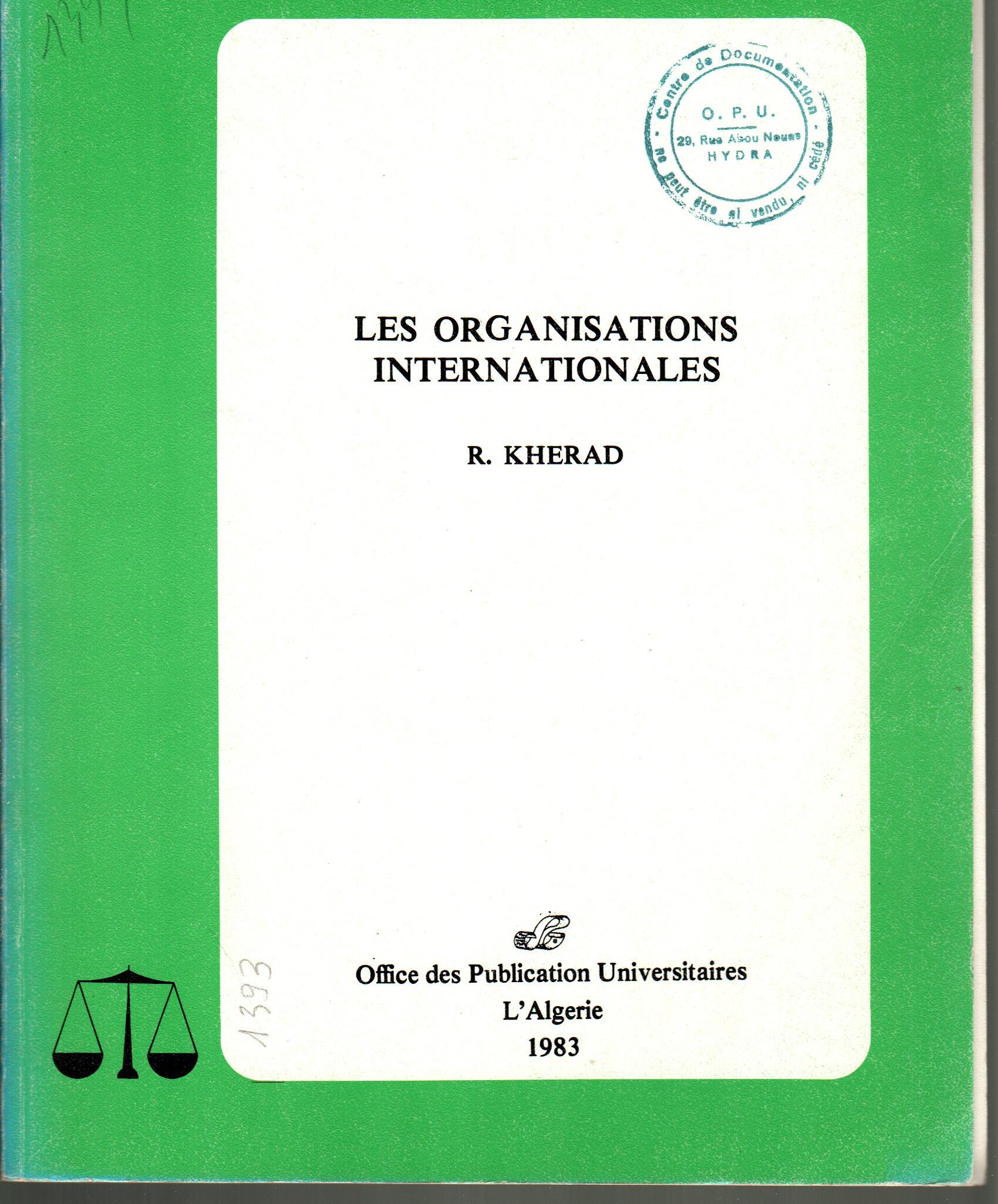 les organisations internationales