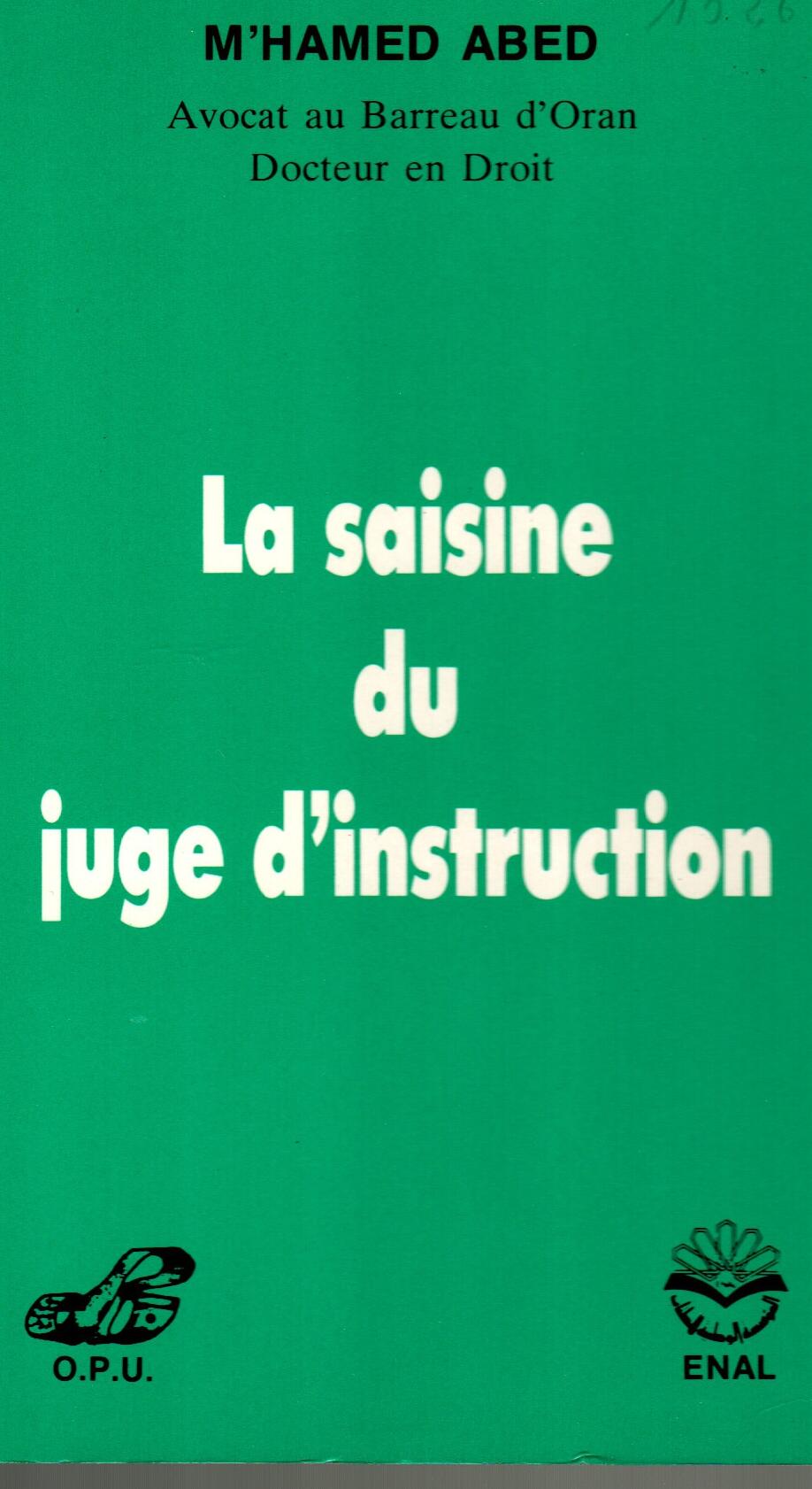 La saisine du juge d'instruction