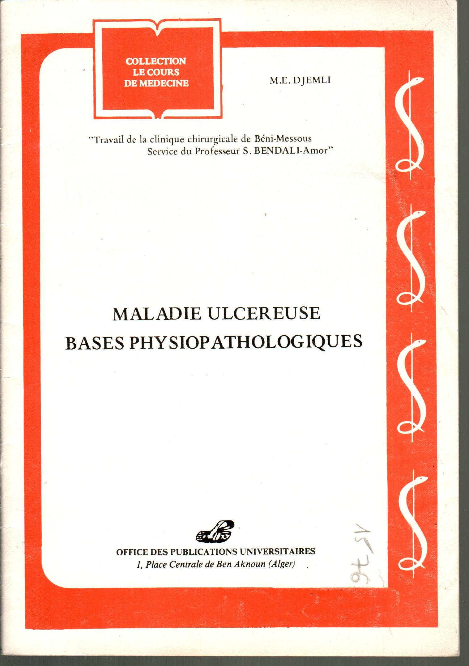Maladie ulcéreuses base physiopathologique