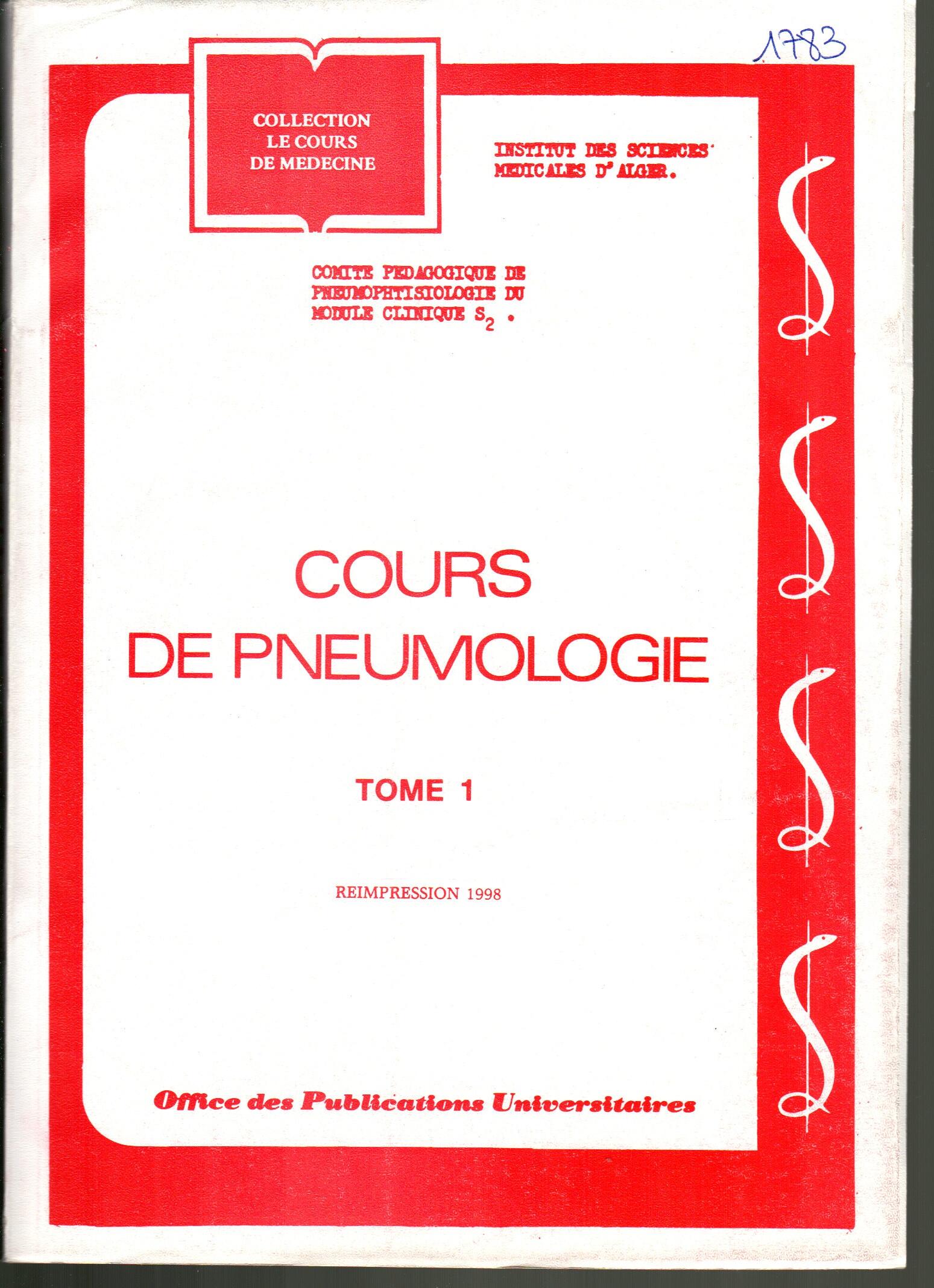 Cours de pneumologie