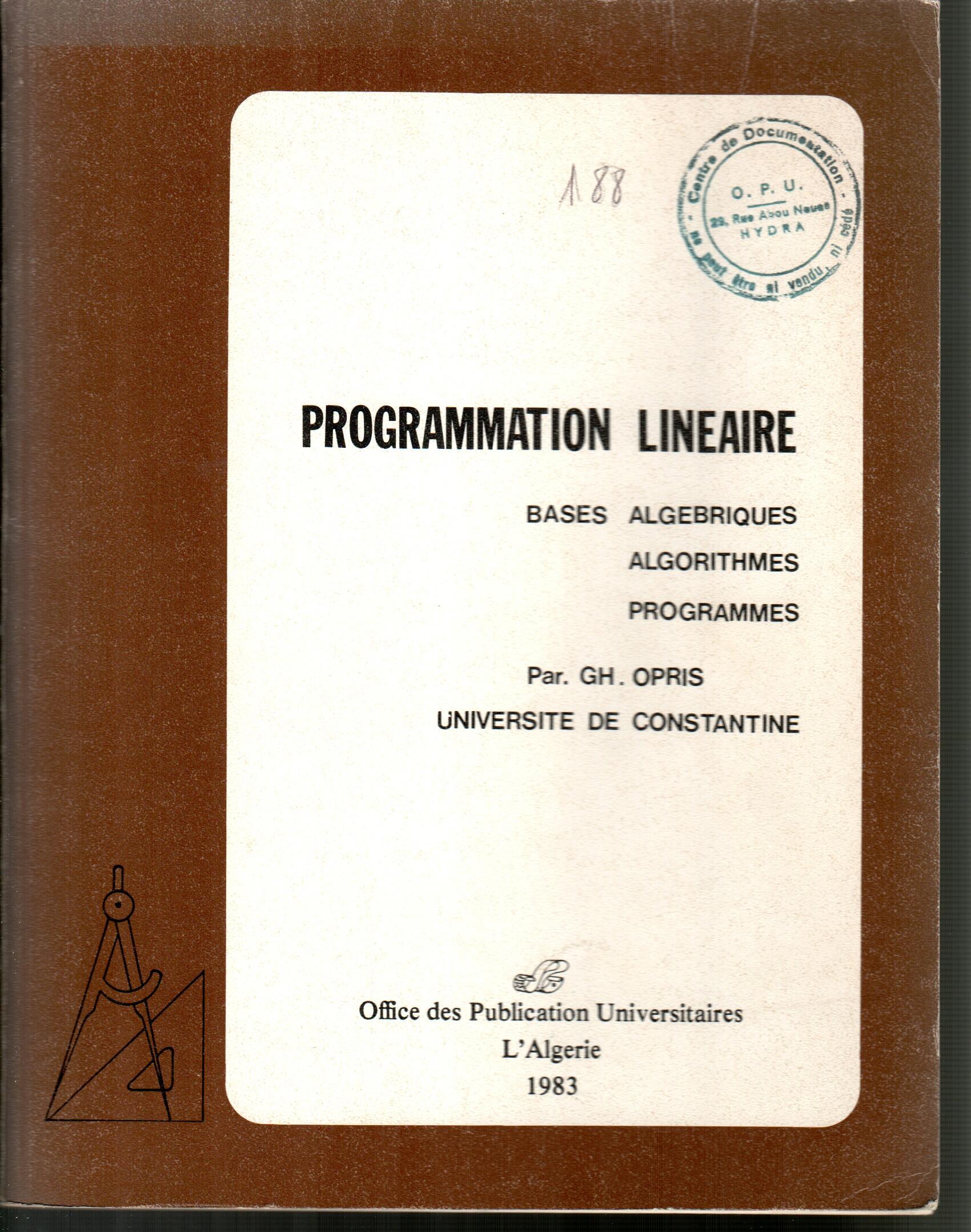 Programmation linéaire