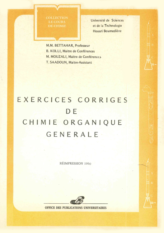 Exercices corrigés de chimie organique