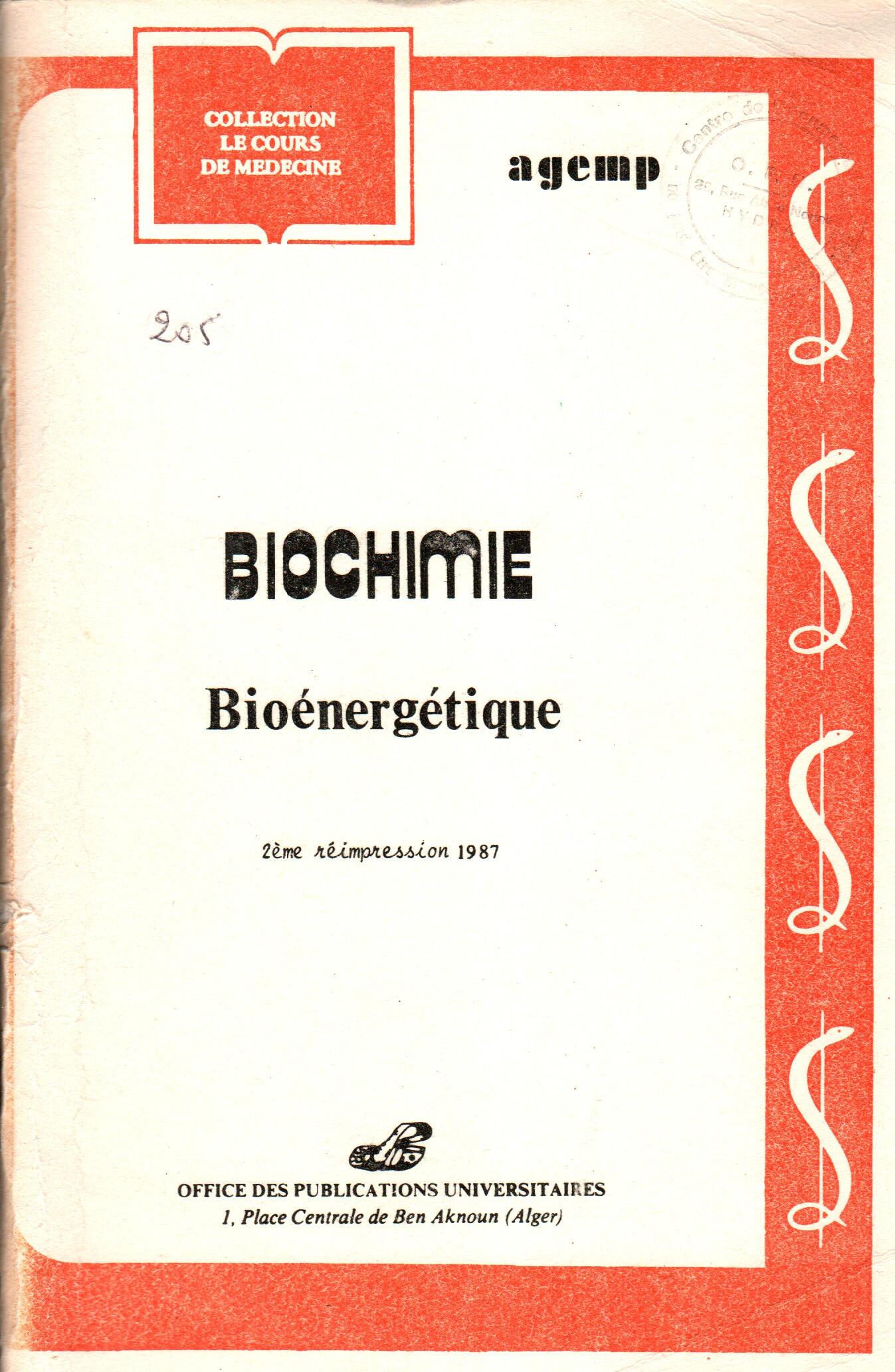 biochimie -bioenergitique