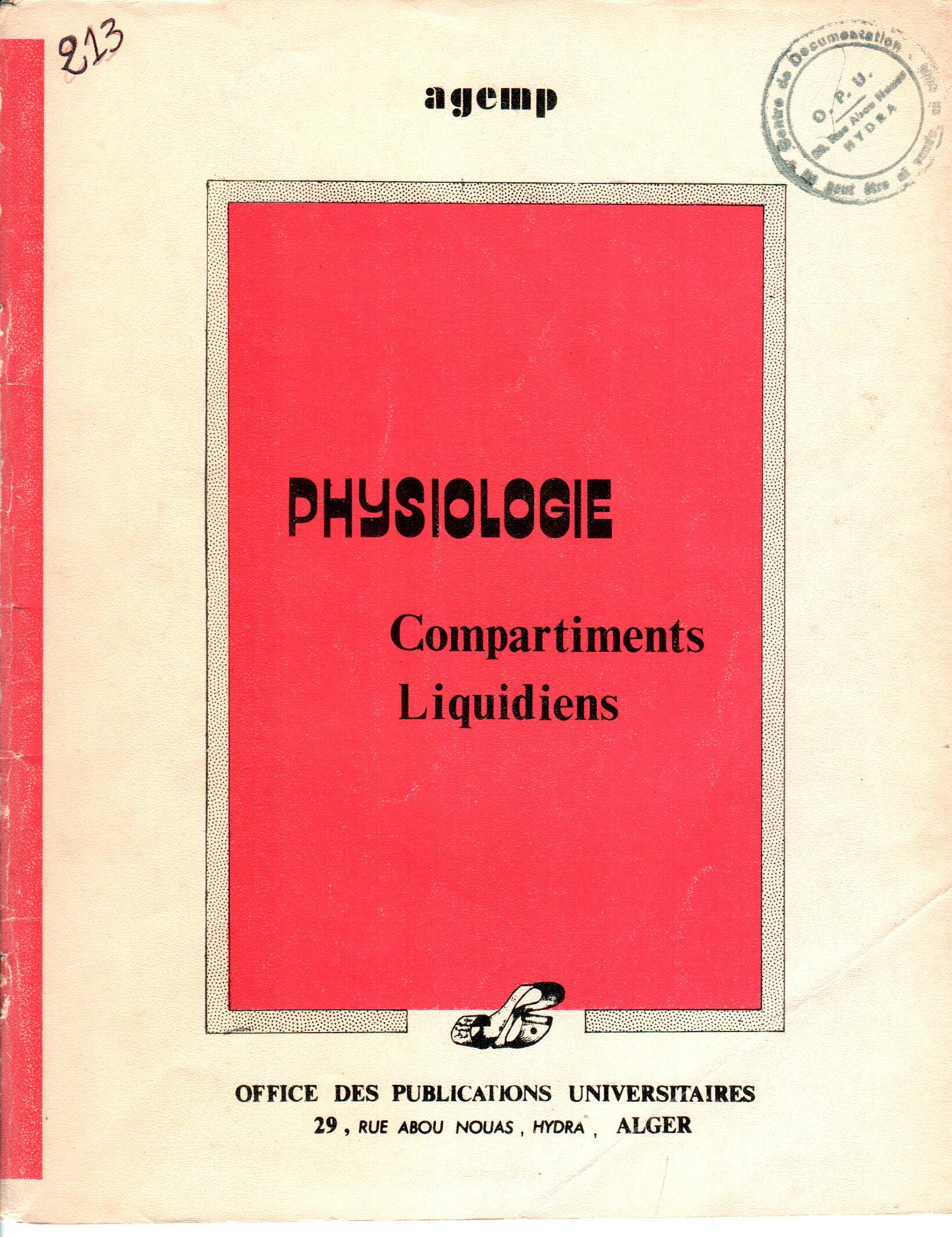 physiologie compartiment liquidien