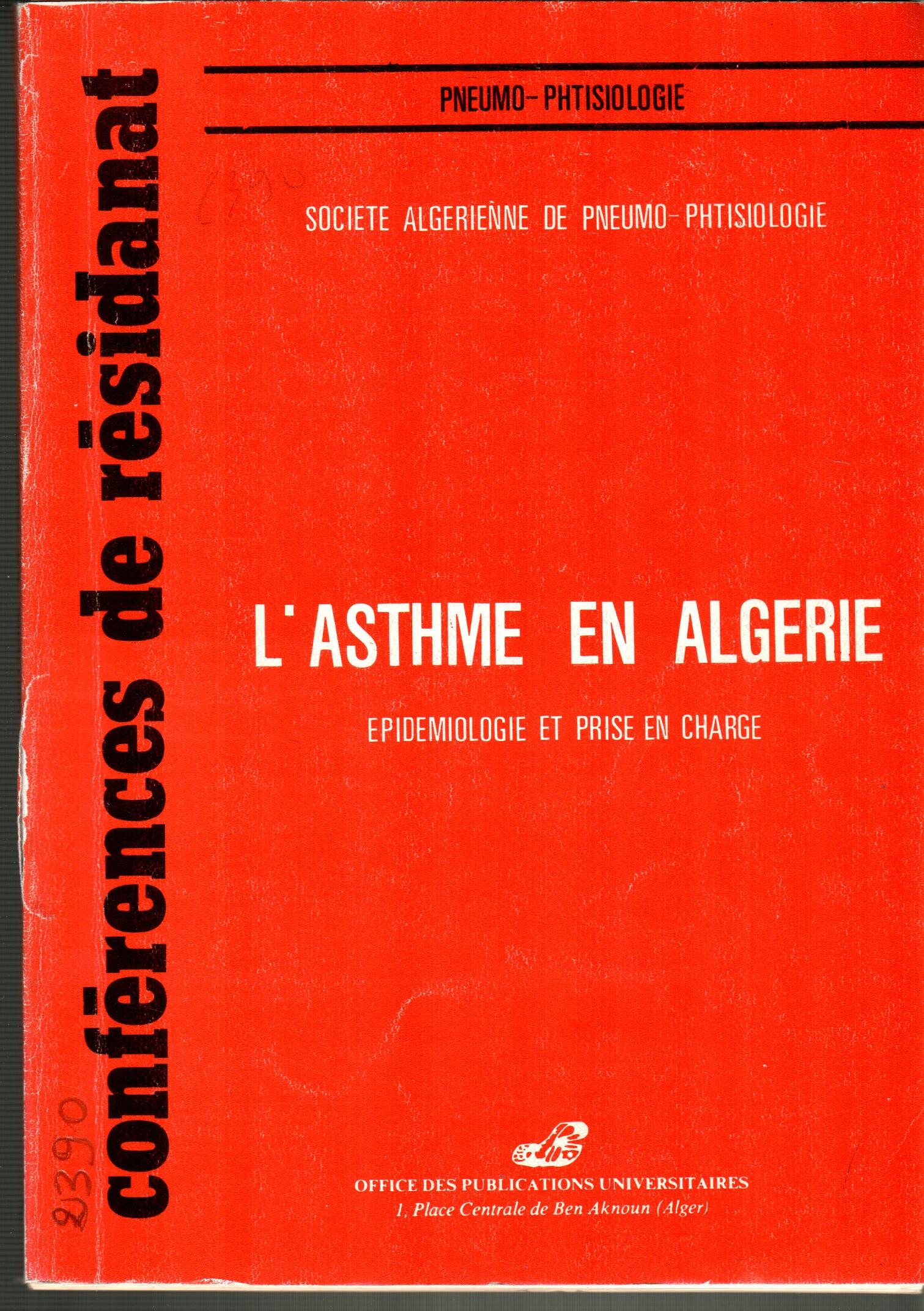 L'asthme en Algérie: épidémiologie et prise en charge