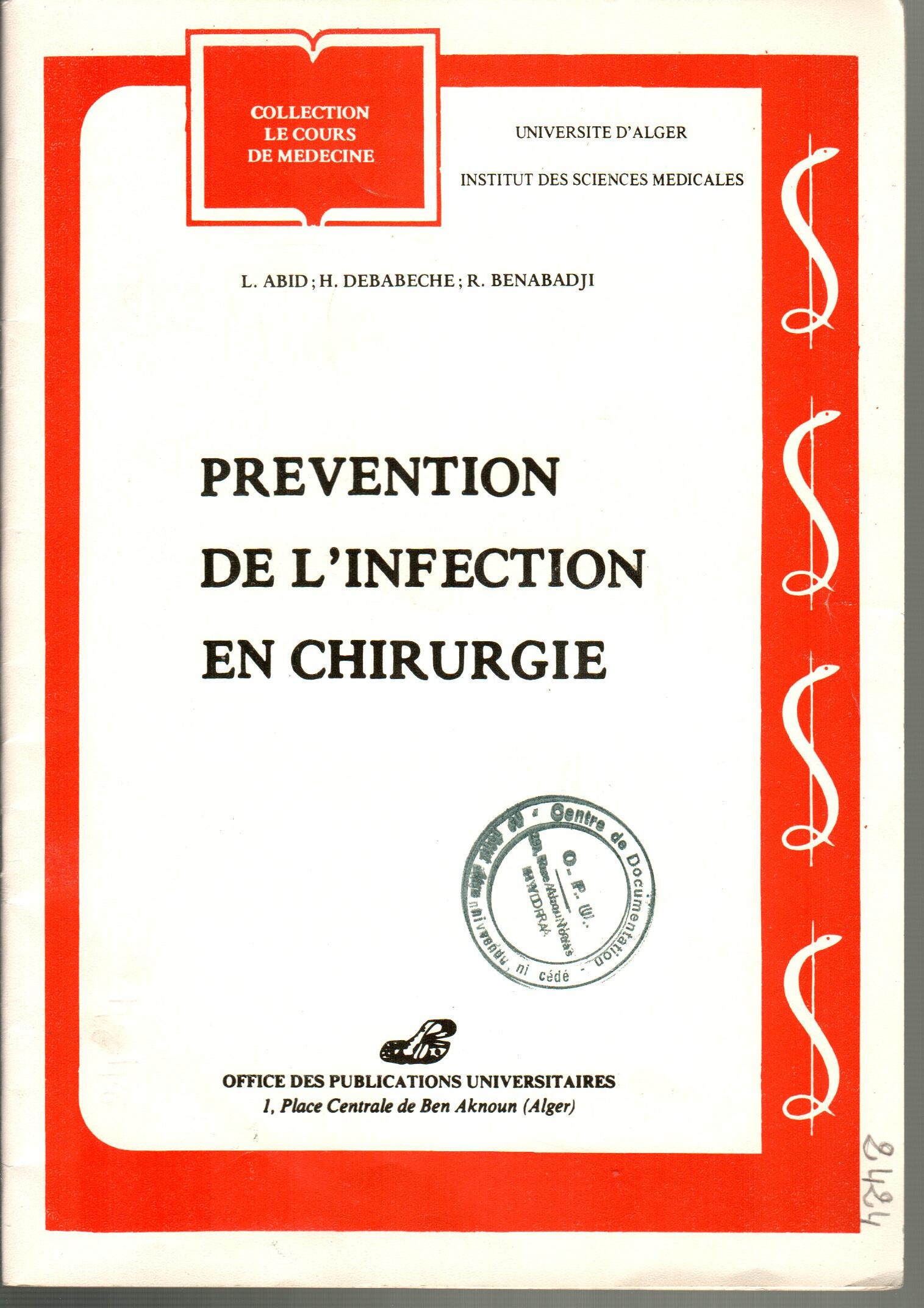 Prévention de l'infection en chirurgie