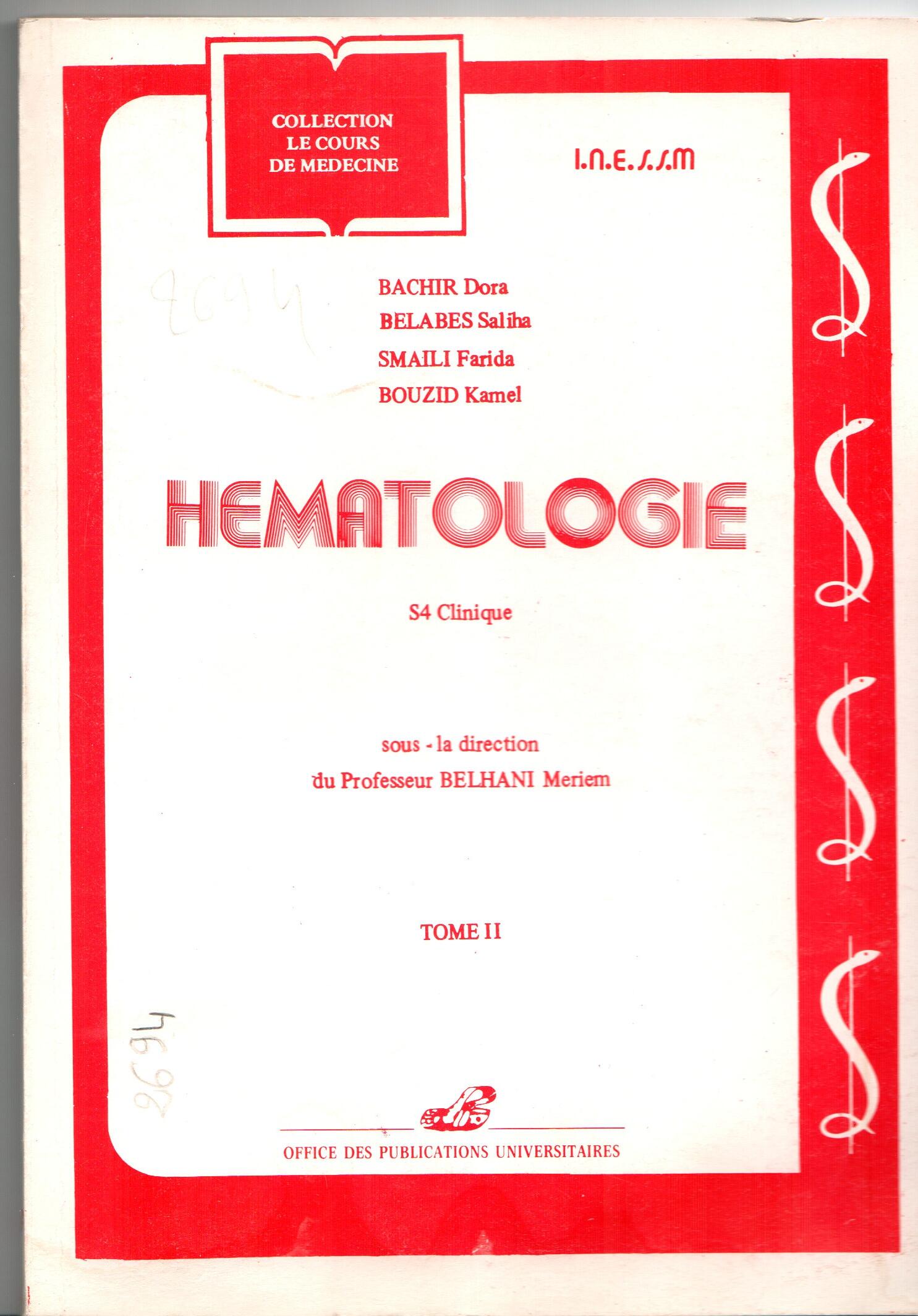 Hématologie S4 clinique T2