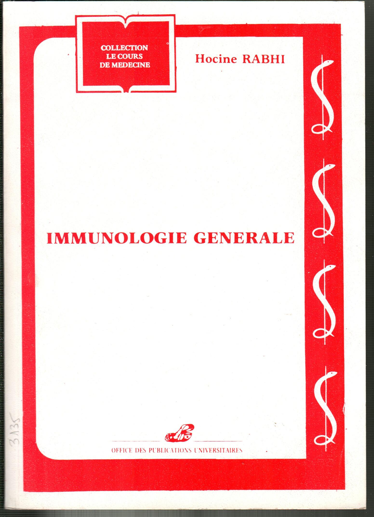 Immunologie générale