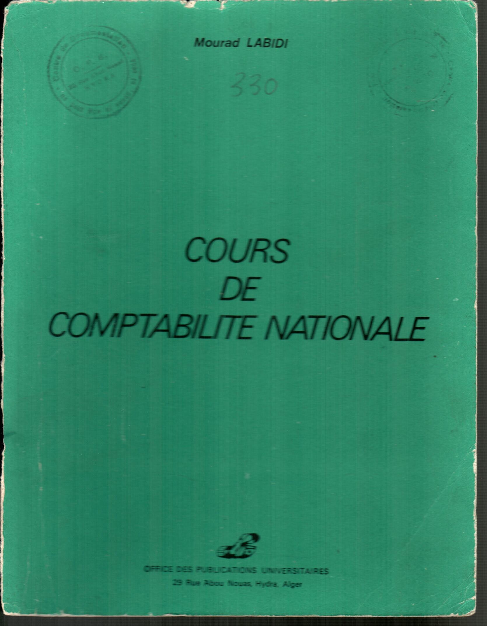 Cours de comptabilité nationale