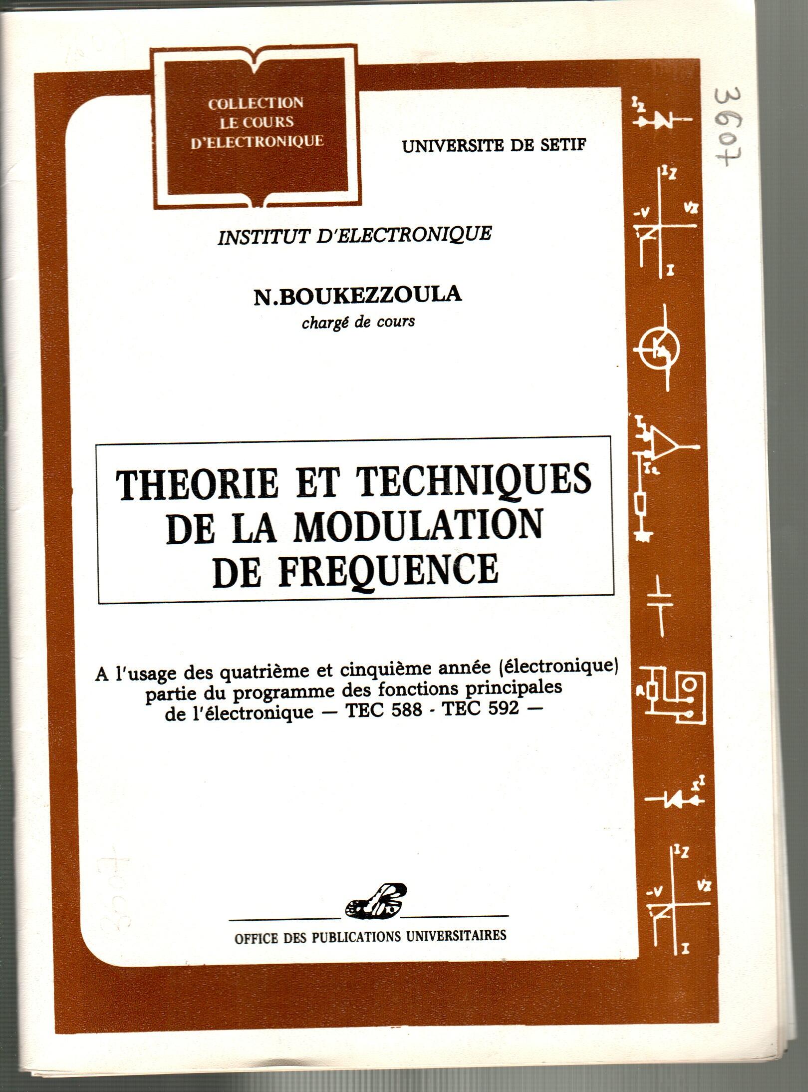 Théorie et technique de la modulation de fréquence
