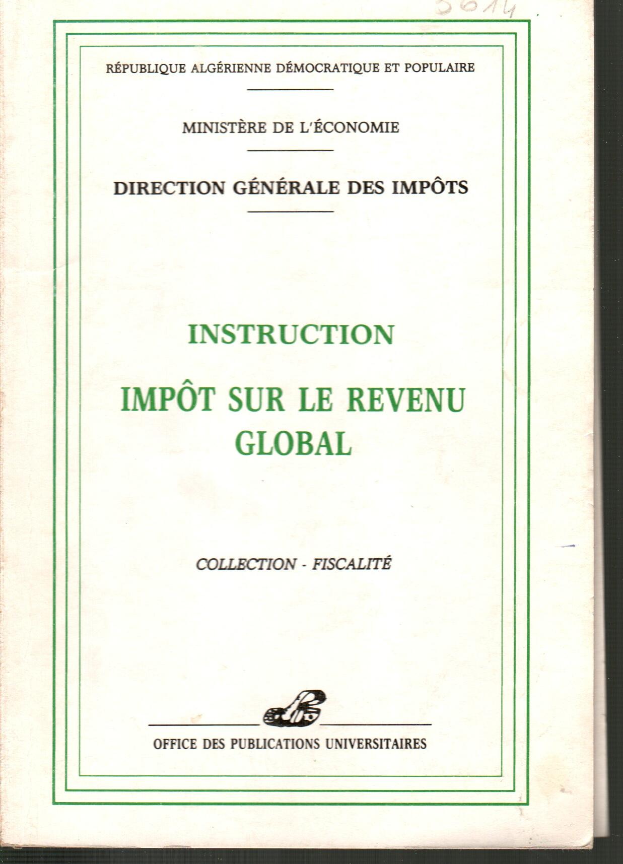 Instruction impôt sur le revenu global