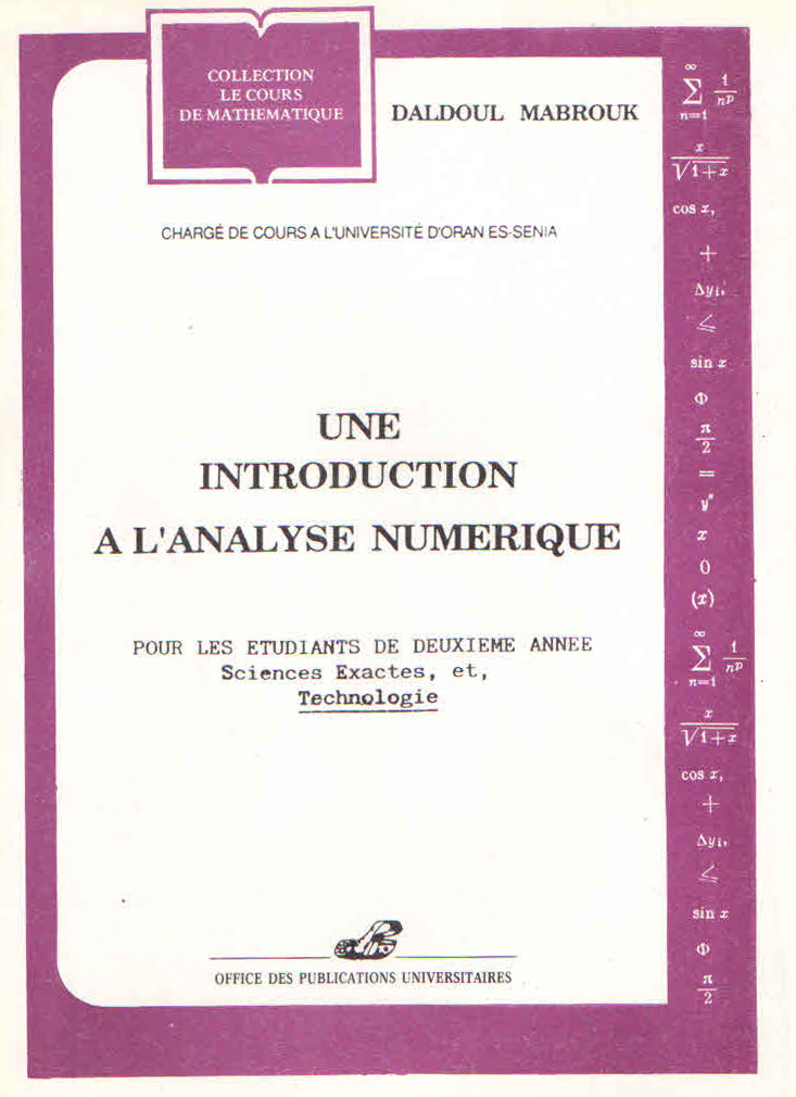 Une introduction à l'analyse numérique