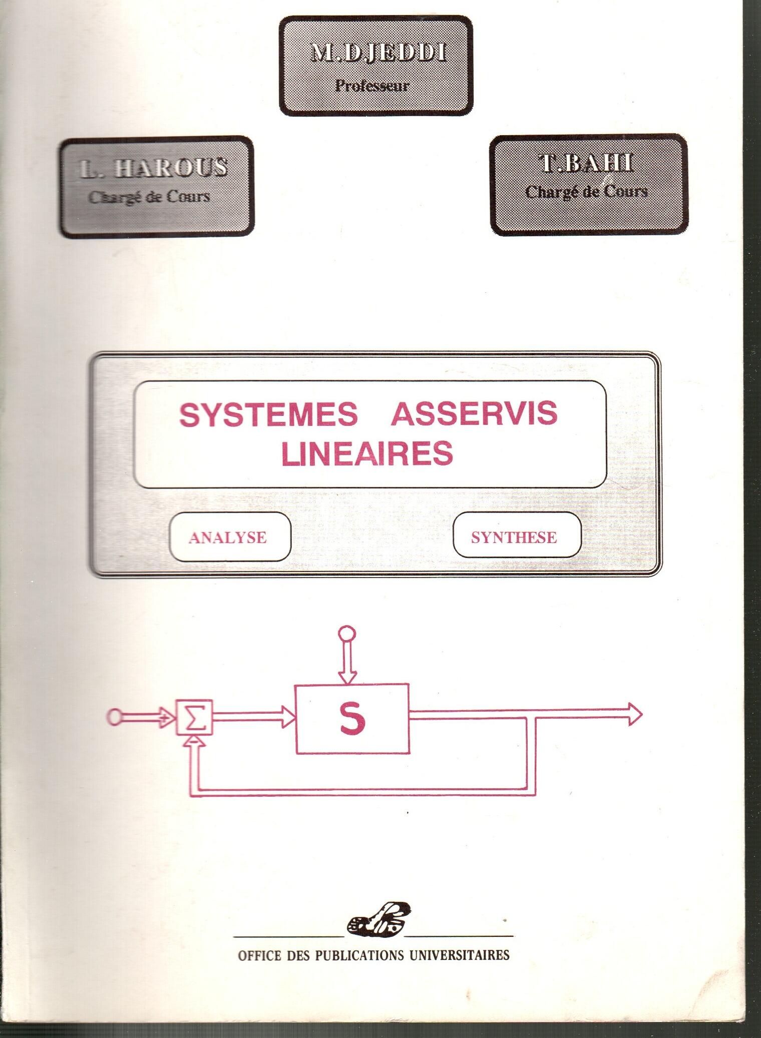 Systèmes asservis linéaires