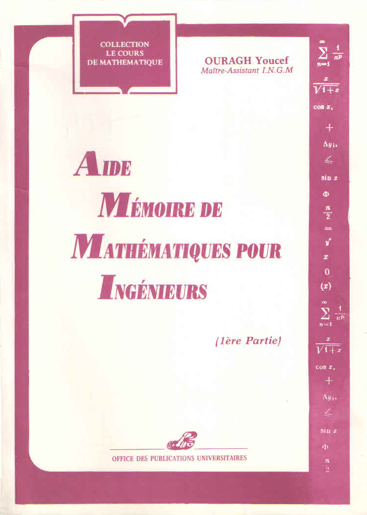 Aide-mémoire de mathématiques pour ingénieurs part01