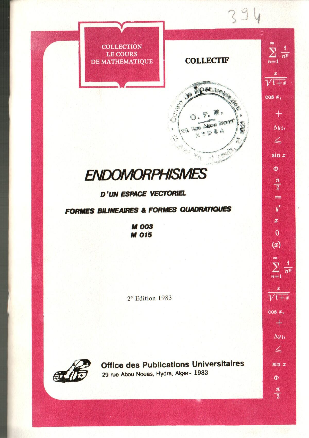 ENDOMORPHISMES