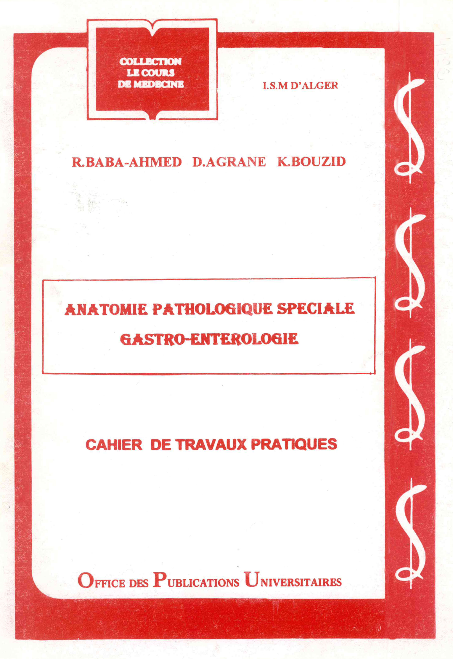 Anatomie pathologique générale - Médecine 3ème Année