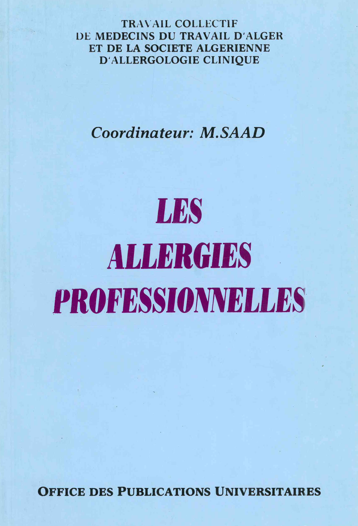 les allergies professionnelles