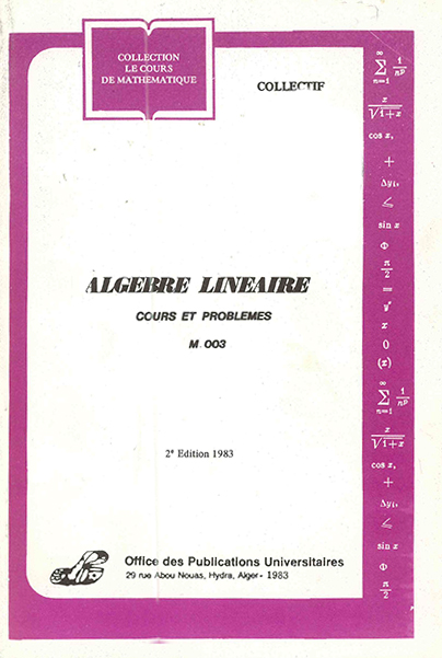 Algèbre linéaire - cours et problèmes